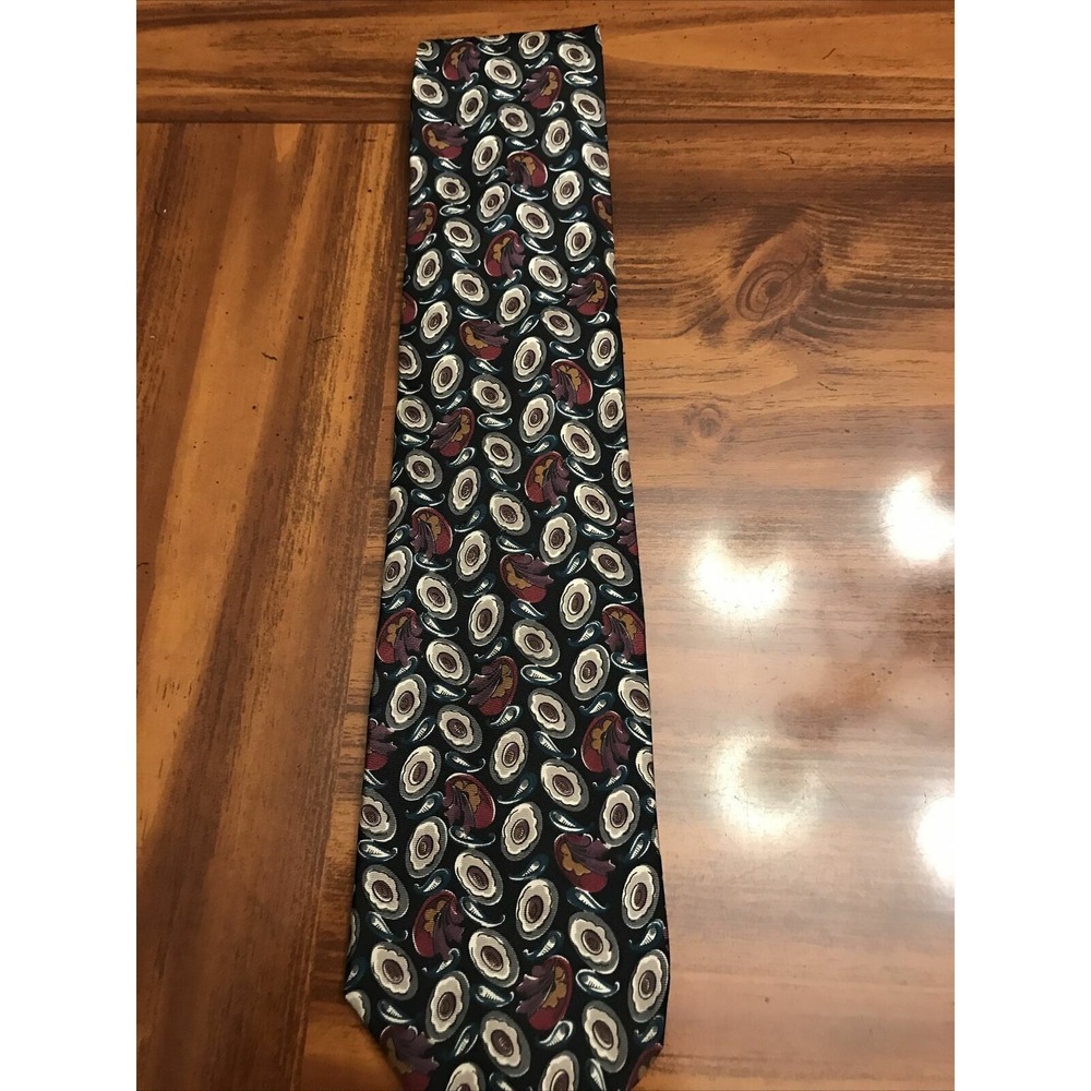 Mens Vintage Silk Floral‎ Neckties Lot of 4 Printed Tie